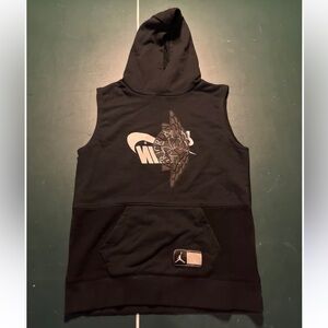 Jordan Black Sleeveless Vest